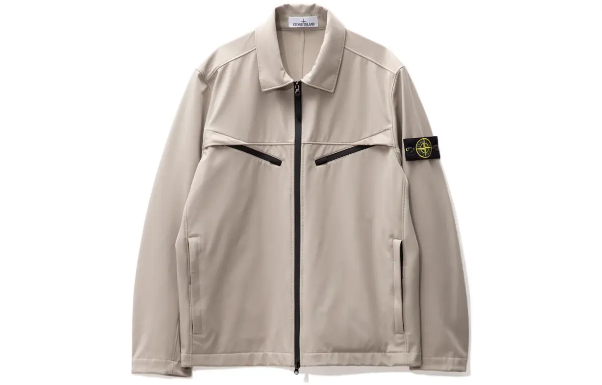 STONE ISLAND LIGHT SOFT SHELL R Jackets & Coats Men's Dove Gray