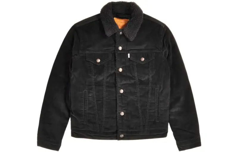 Levis Jackets Men's Black Lapel Moderate Other