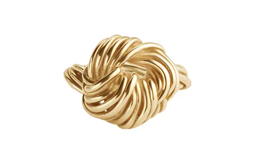 Bottega Veneta Knotted Pendant Ring
