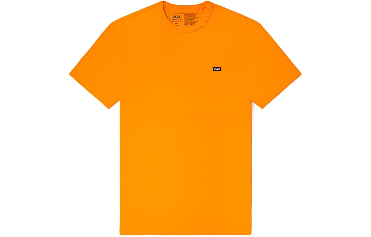 Vans T-Shirts Unisex Yellow Crew Neck Moderate Straight Fit