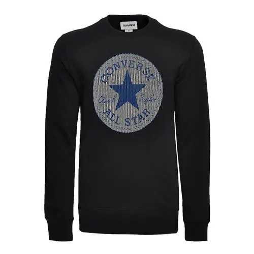 Converse Knitwear Men's Black Crew Neck Thickened Other