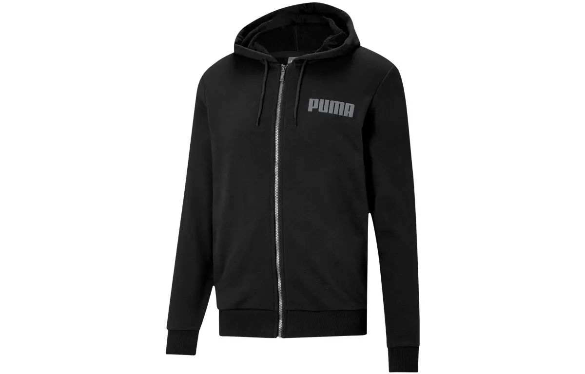 PUMA Jackets Men's Black Hooded Moderate Other