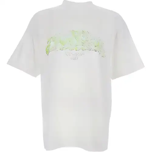 Balenciaga Logo Printed Crewneck T-Shirt
