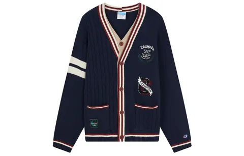 Champion Knitted Fabric Cardigan Men's