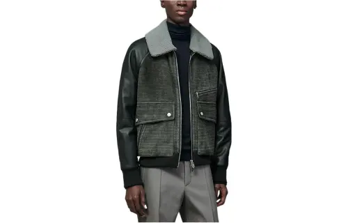 HERMES Jackets Men's Gray Lapel Moderate Other