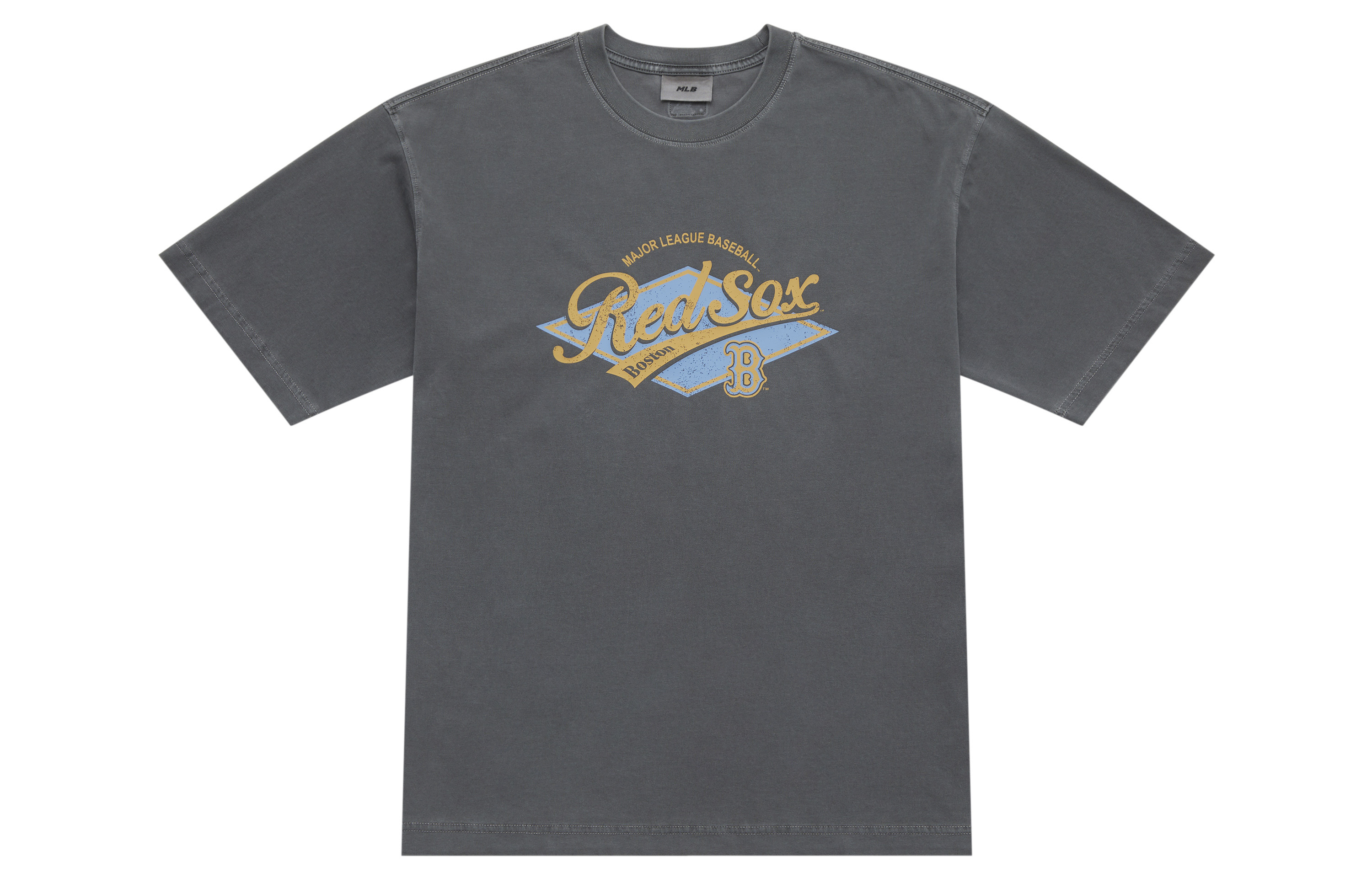 MLB MLB, classic fashionable retro sports comfortable T-shirt for leisure for men and women, oversize, with short sleeve