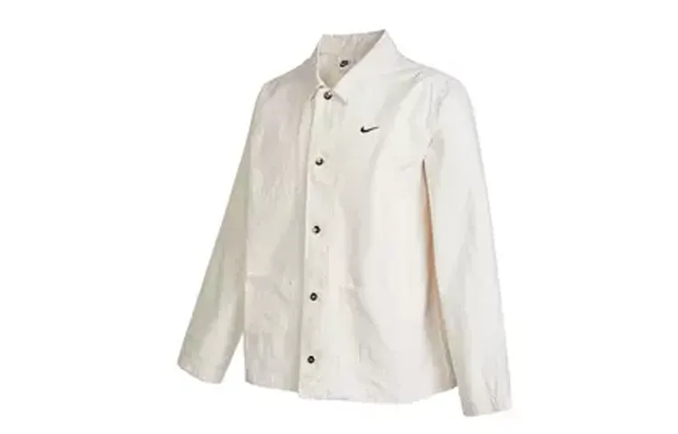 Nike Jackets Men's White Lapel Moderate