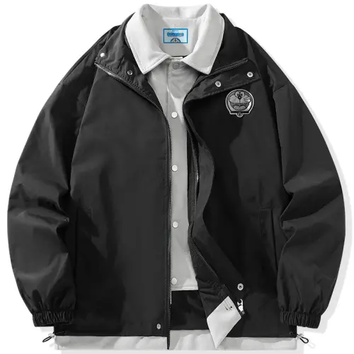 Doraemon Jackets Unisex Lapel Moderate Mock Two Piece