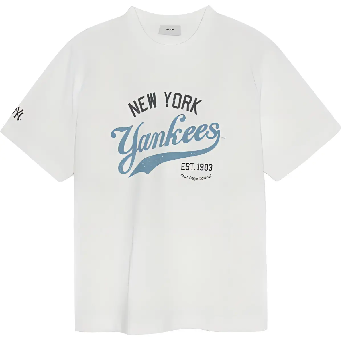 MLB T-Shirts Unisex White Crew Neck