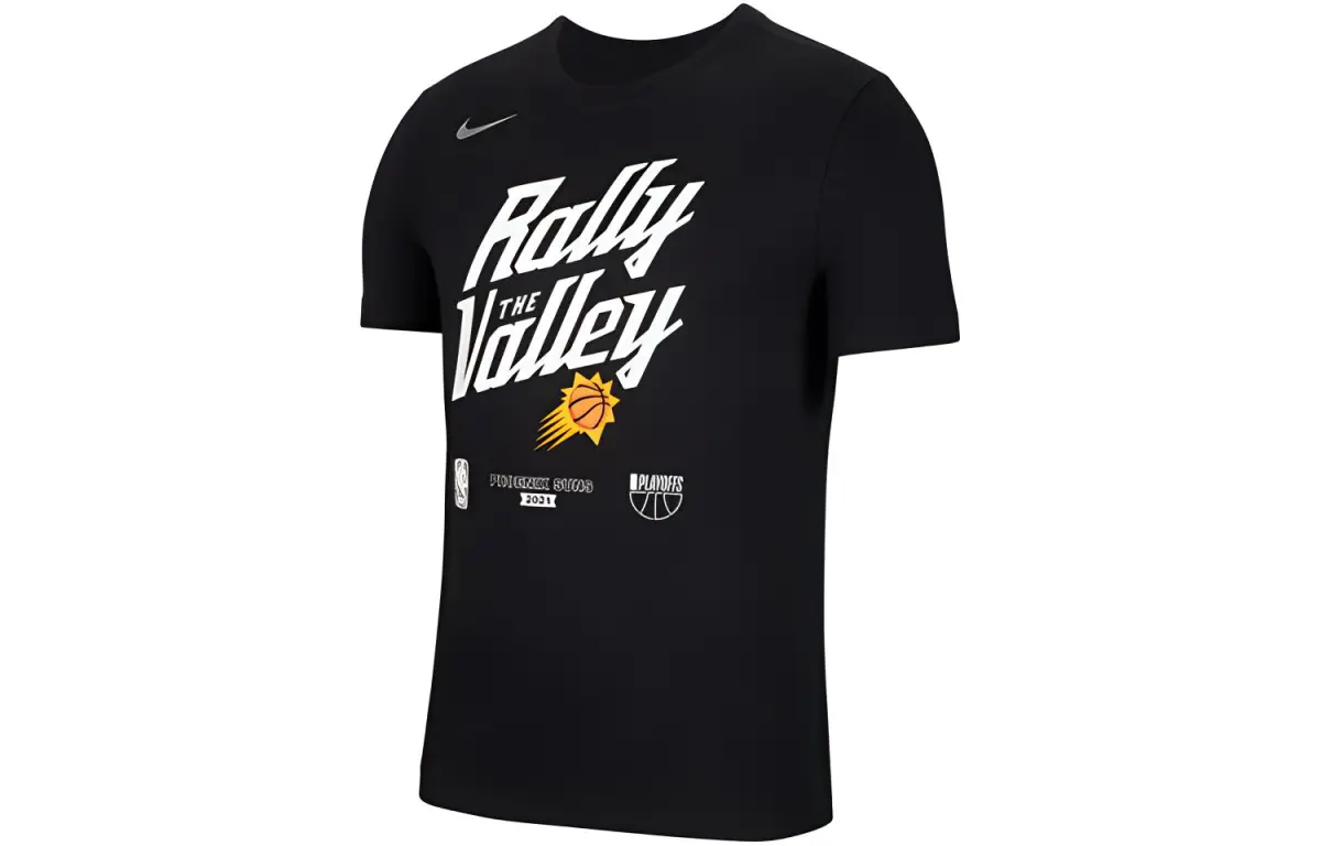 Nike T-Shirts Men's Black Crew Neck Moderate
