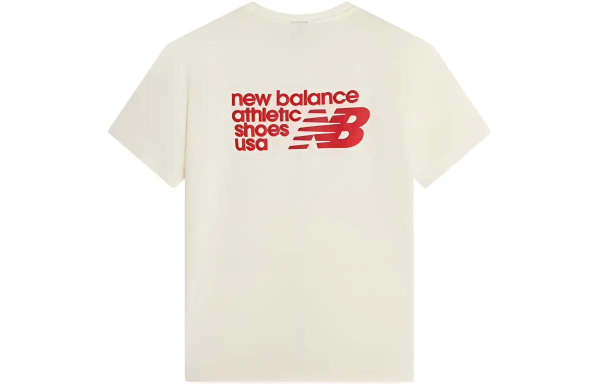 New Balance T Shirt Men's Ivory White