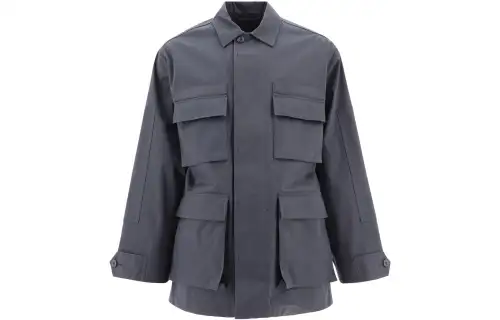Balenciaga Jackets Men's Gray Lapel Moderate Other