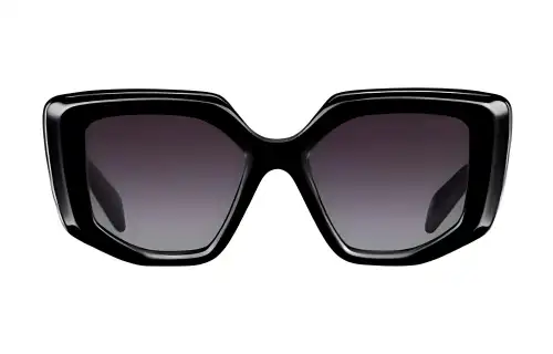 PRADA Eyewear Triangle logo Oversized frame Sunglasses