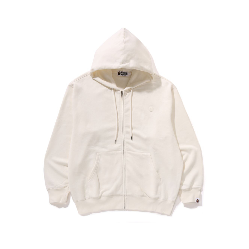 Мужское худи A BATHING APE Badge Zip (черное)