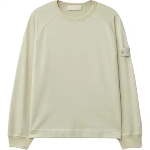STONE ISLAND Ghost Logo Patch Crewneck Sweatshirt
