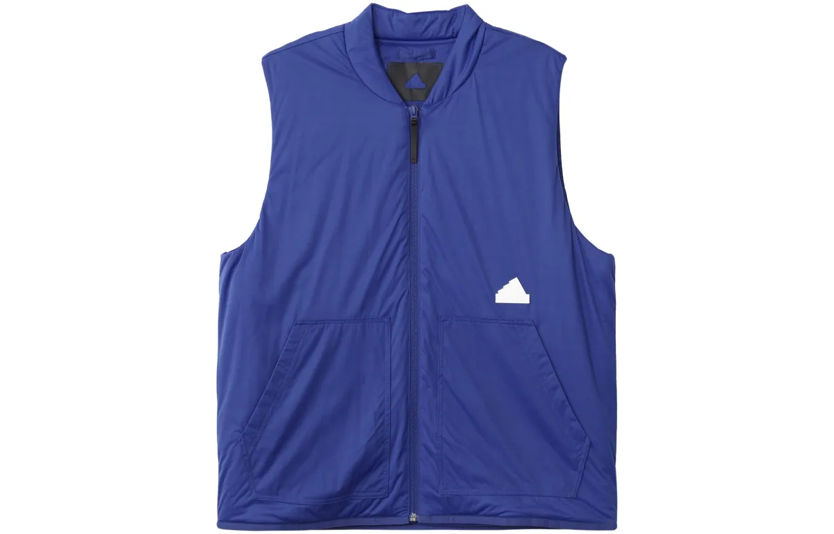 Adidas Jackets Men's Blue Collarless Moderate Other