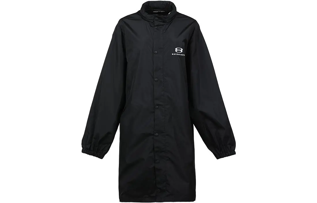 Balenciaga Logo Intarsia Raincoat