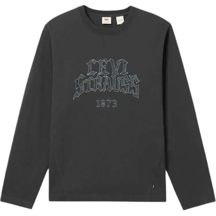 Levi's Sweatshirts Men's Black Crew Neck Moderate Straight Fit
