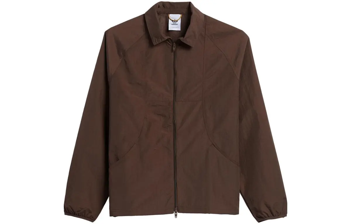 Adidas Originals Jackets Unisex Umber Lapel Moderate Straight Fit