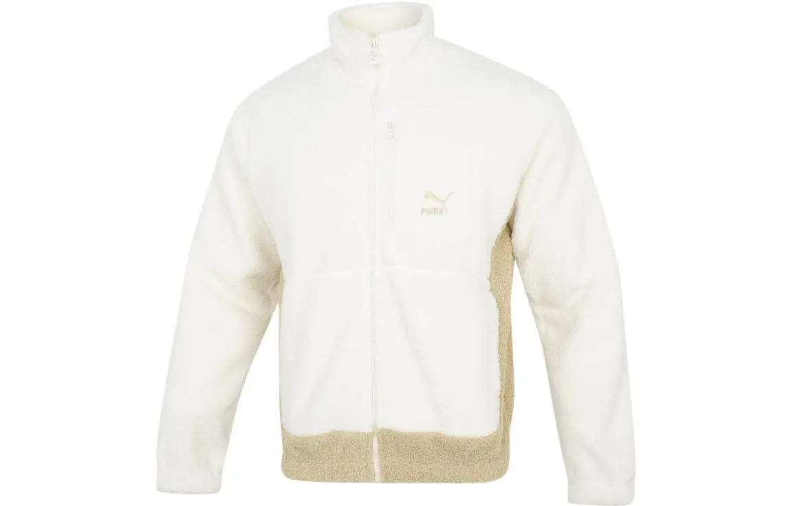 PUMA Jackets Unisex White Stand Collar Moderate Other