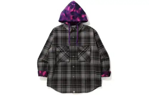 Bape Check Hoodie Jacket
