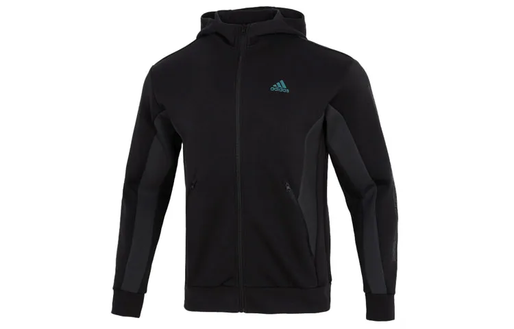Adidas Jackets Men's Black Hooded Moderate Other
