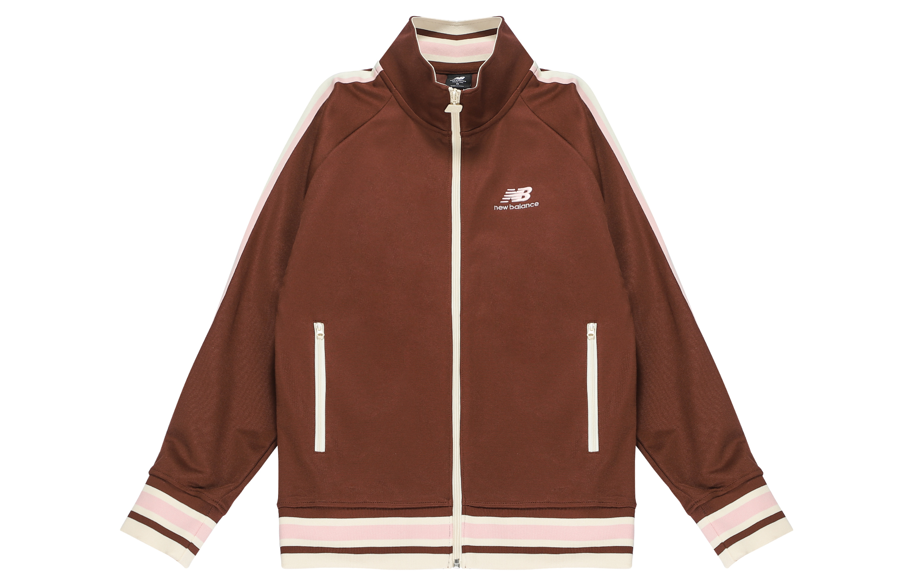 New Balance Knitted retro sports brown jacket for men and women