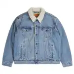 Levis Jackets Unisex Blue Lapel Thickened Other