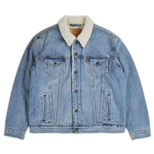 Levis Jackets Unisex Blue Lapel Thickened Other
