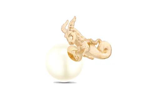 DIOR Stud Earrings Women's Gold
