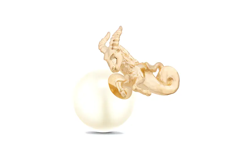 DIOR Stud Earrings Women's Gold
