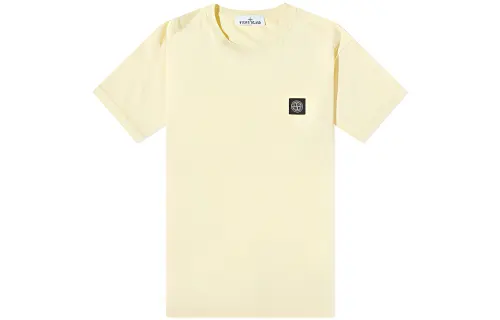 STONE ISLAND T Shirts Men's Butter Crew Neck Moderate Straight Fit