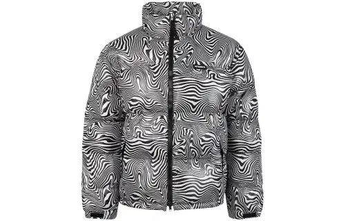 Vetements Logo Zebra Puffer Jacket