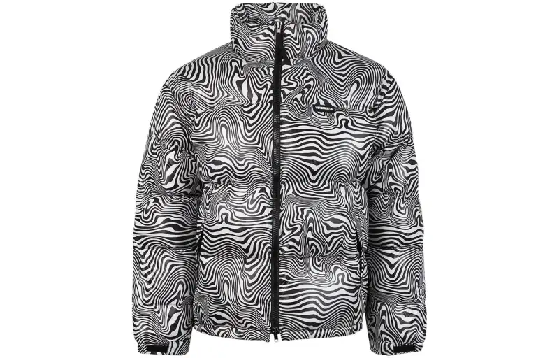 Vetements Logo Zebra Puffer Jacket