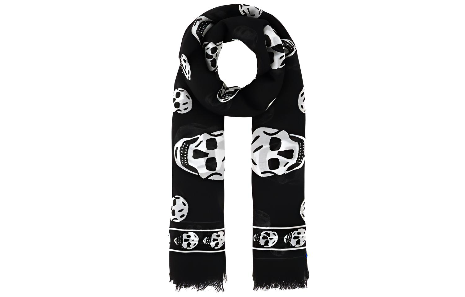 Шарф Alexander McQueen (черный)
