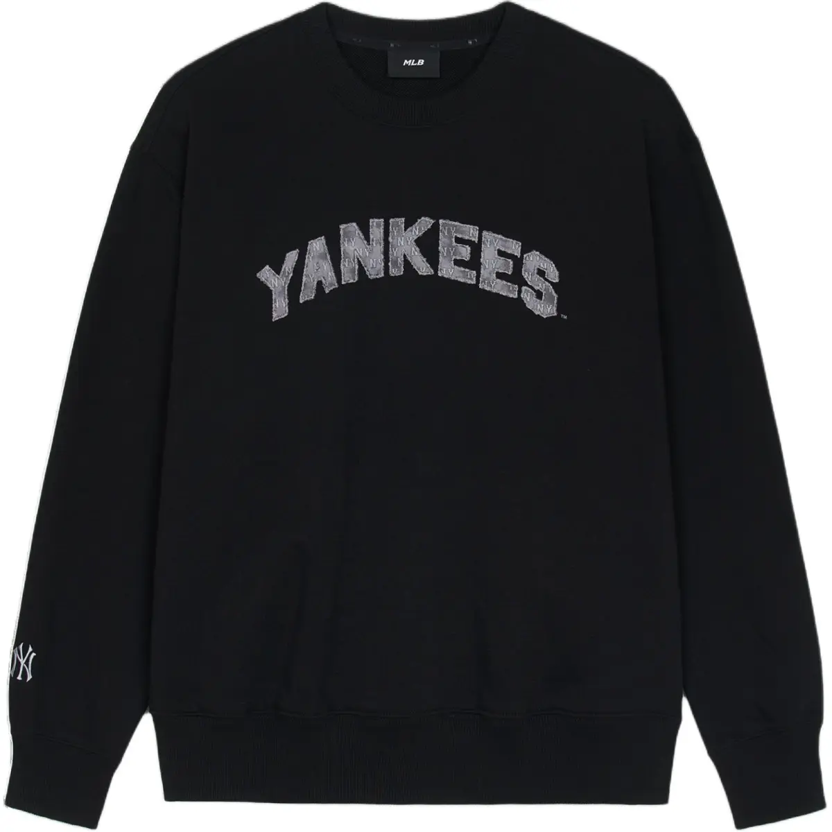 MLB Sweatshirts Unisex Black Crew Neck Moderate