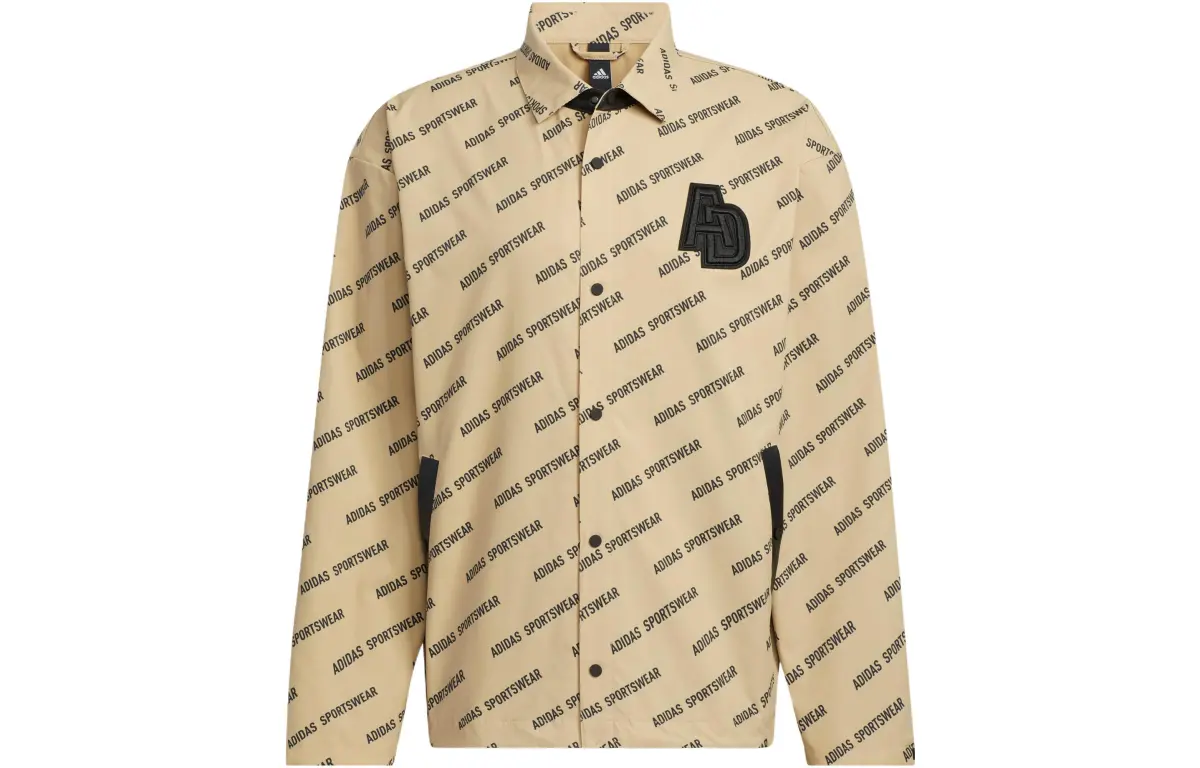 Adidas Jackets Men's Beige Lapel Moderate Other