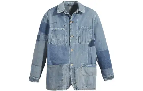 Levis Jackets Men's Blue Lapel Moderate Workwear
