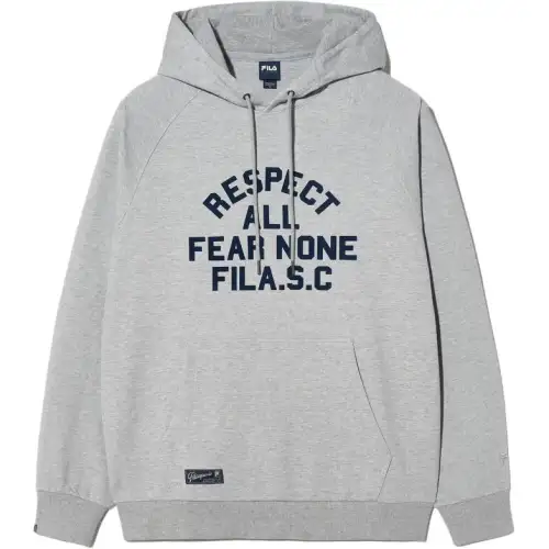 FILA Sweatshirts Unisex Gray Hooded Moderate