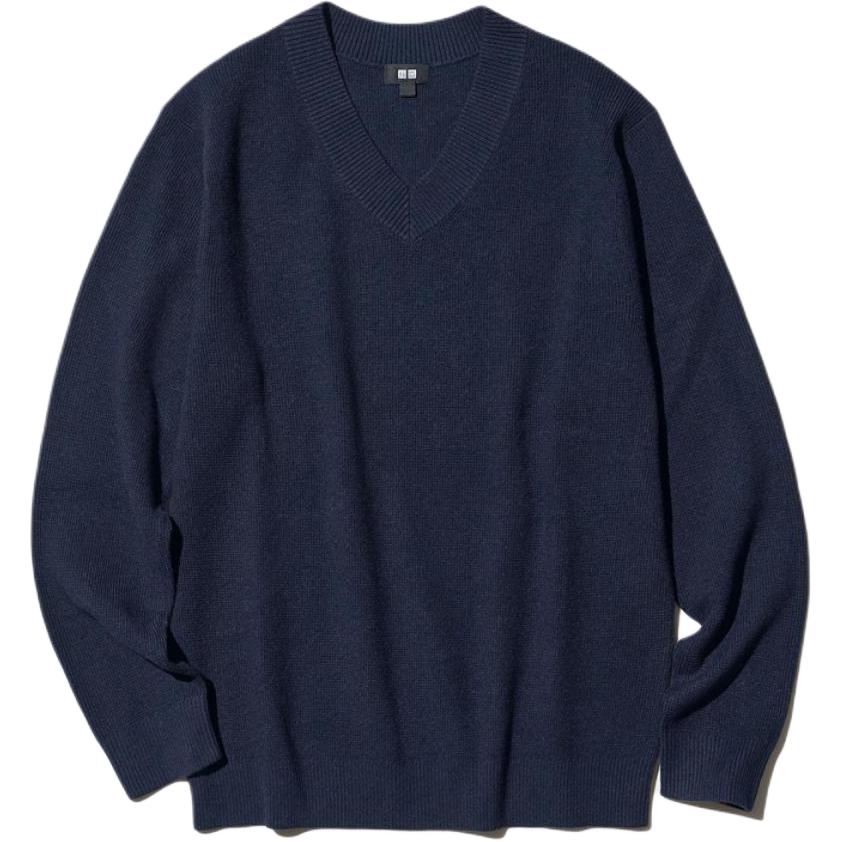 Мужской джемпер UNIQLO (темно-синий)