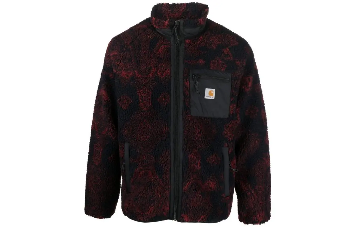 Carhartt WIP Jackets Men's Red Stand Collar Moderate Other