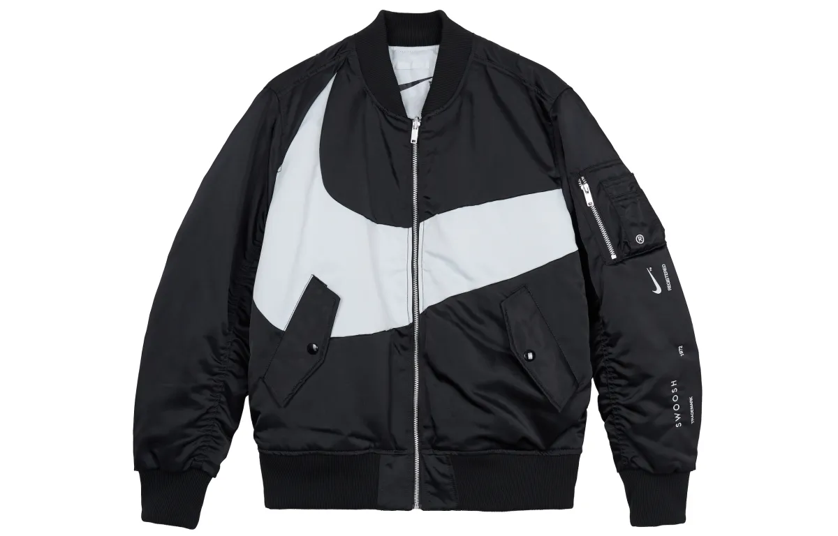 Nike Therma-FIT Synthetic Phil Reversible Bomber Jacket Black