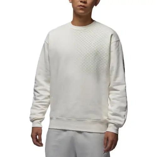 Jordan Apparel Sweatshirts Men's White Crew Neck Moderate