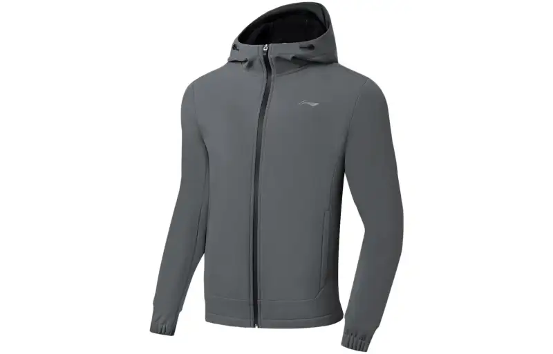 Li Ning Fitness Series Trench Coat Men's Gray