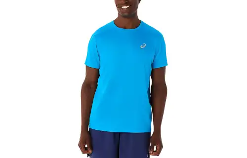 Asics SILVER SS T Shirt Men's Island Blue