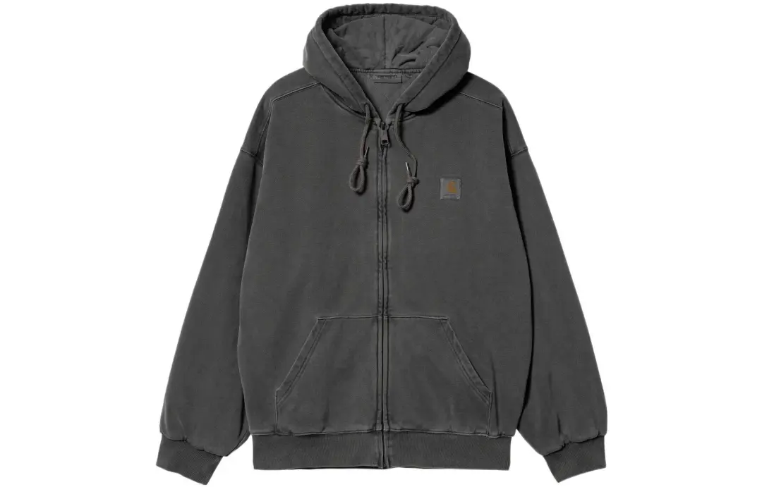 Carhartt Wip logo-appliqué zip-up hoodie