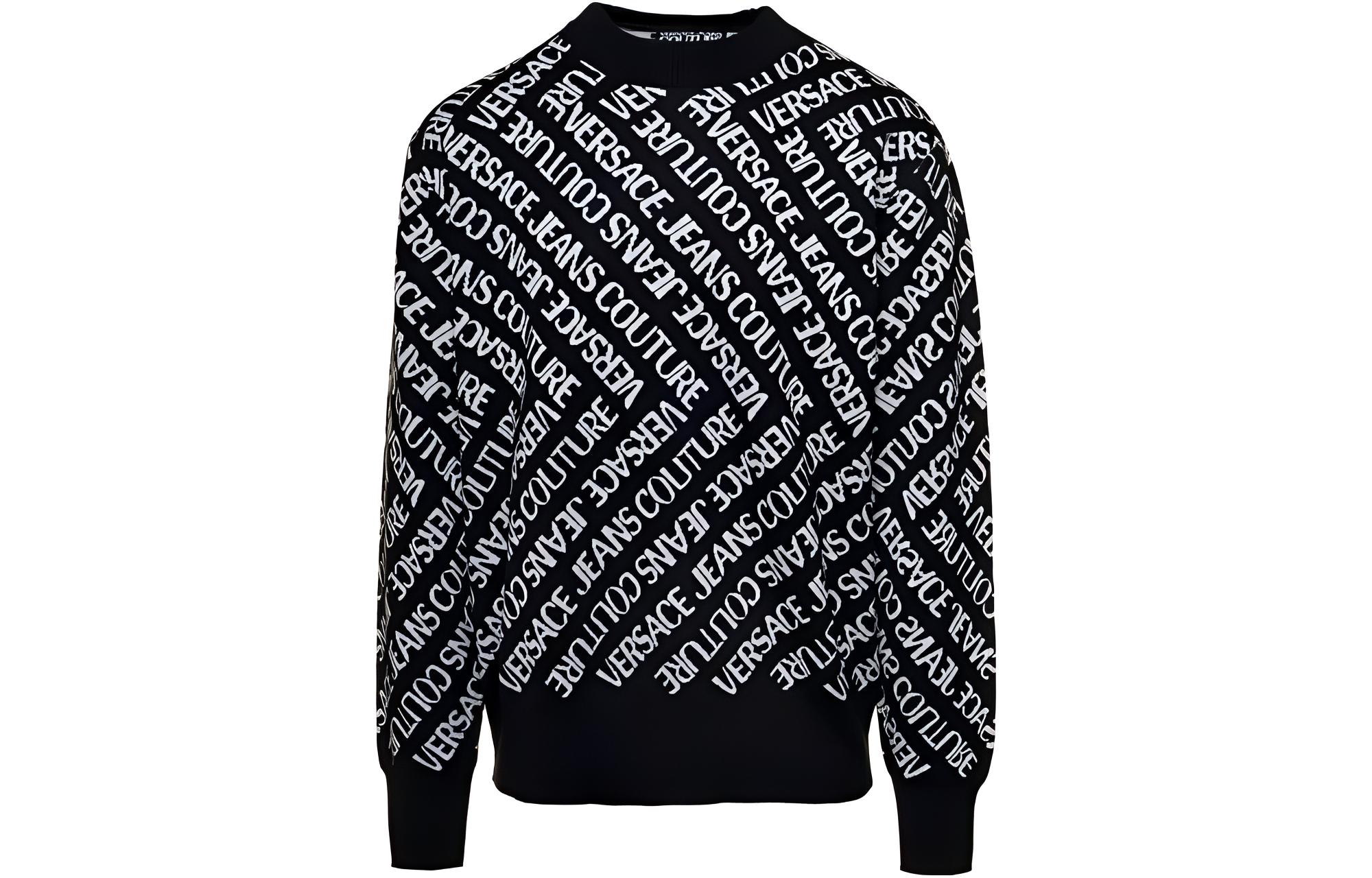Мужское худи Versace JEANS COUTURE (черное)