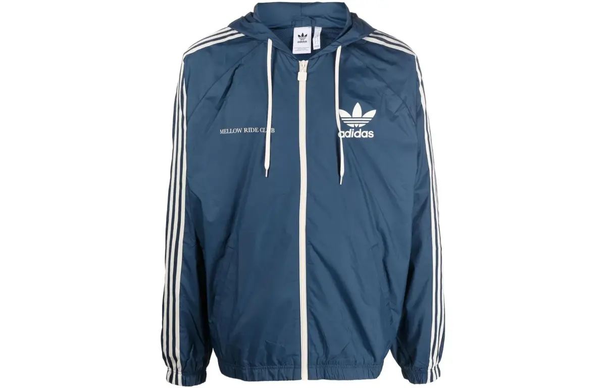 Adidas Originals Jackets Men's Blue Hooded Moderate Other
