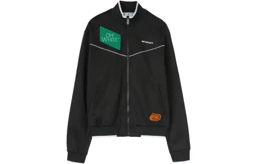 OFF WHITE Embroidered logo Zipped Track Jacket