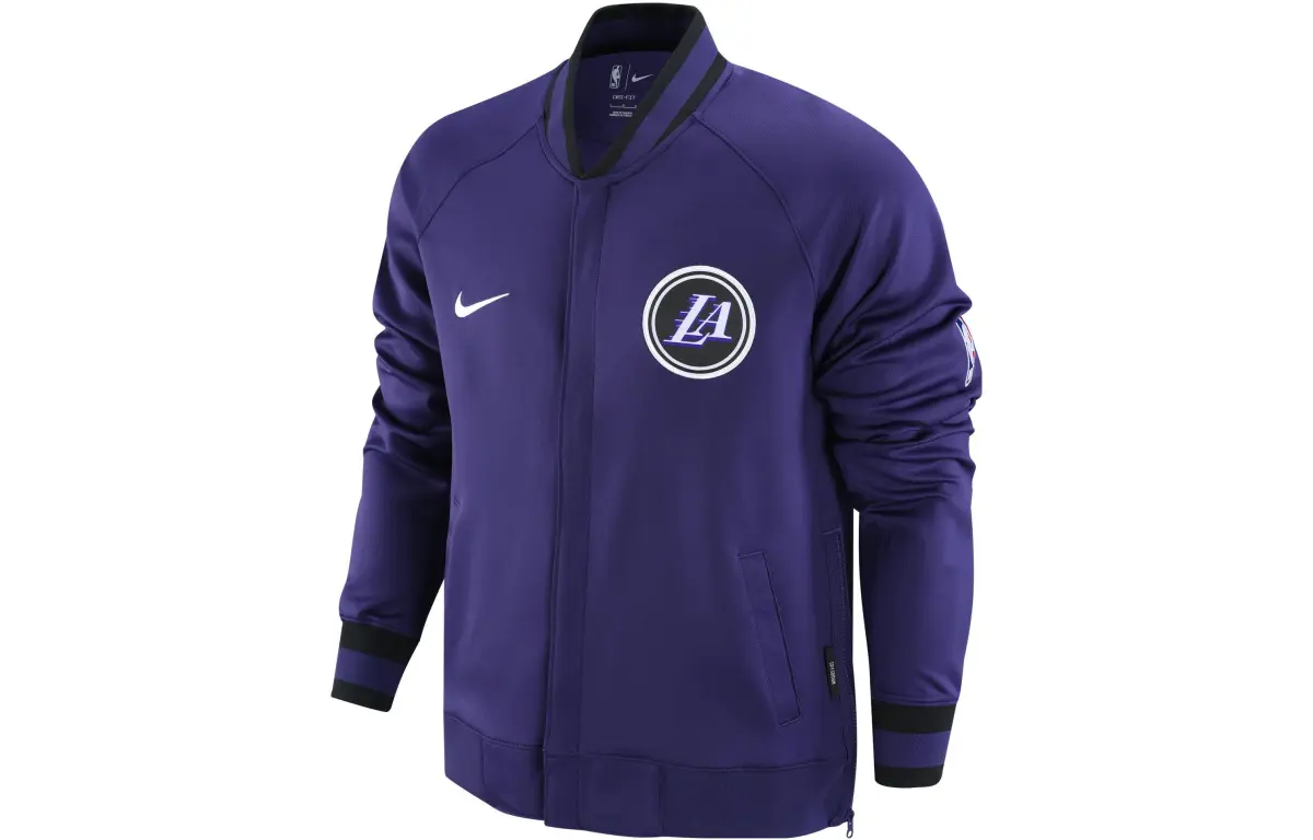 Nike Nba Los Angeles Lakers Showtime City Edition Dri Fit Jacket